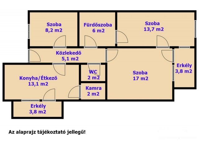 Eladó téglalakás, Békésen 20 M Ft, 3 szobás