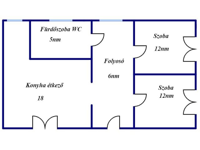 Eladó családi ház, Nagykállóban 12 M Ft, 2 szobás