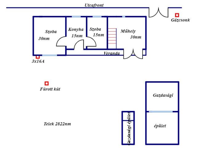 Eladó családi ház, Békéscsabán 7.2 M Ft, 2 szobás