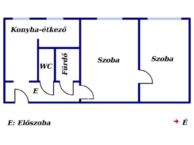 Eladó téglalakás, Kazincbarcikán 17.85 M Ft, 2 szobás