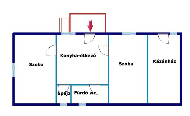 Eladó családi ház, Mágocson 17.9 M Ft, 2 szobás