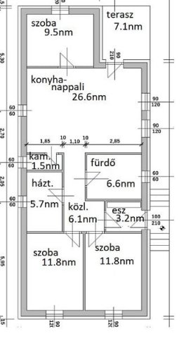 Eladó családi ház, Százhalombattán 69.9 M Ft, 4 szobás