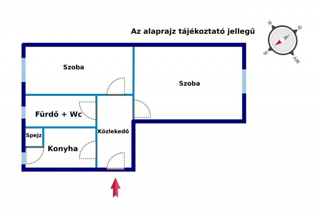 Eladó téglalakás, Bugyin 36 M Ft, 2 szobás