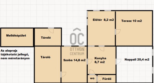 Eladó családi ház, Kerepesen 44.3 M Ft, 2 szobás