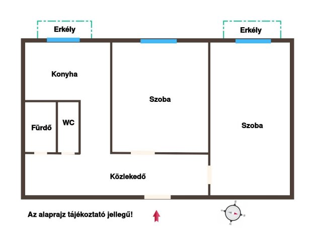 Eladó panellakás, Budapesten, XVI. kerületben 50 M Ft, 2 szobás
