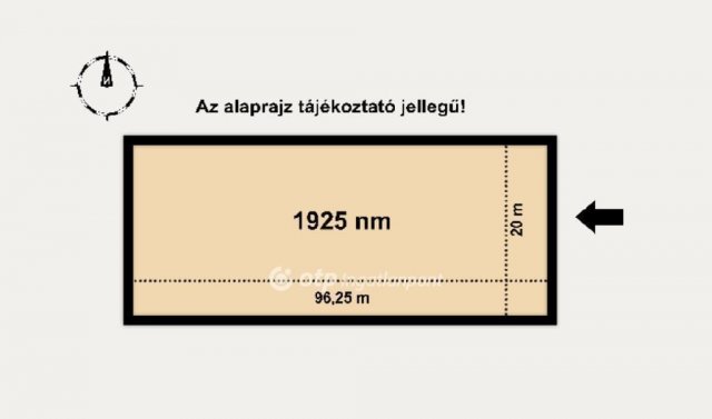 Eladó telek, Ecseren 12.9 M Ft / költözzbe.hu