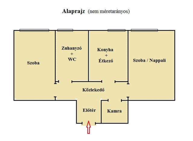 Eladó téglalakás, Ajkán 27.5 M Ft, 2 szobás
