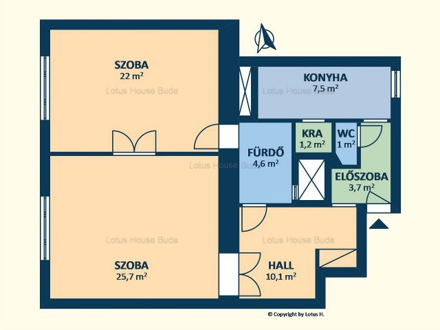 Eladó téglalakás, Budapesten, XI. kerületben 72.5 M Ft, 2 szobás