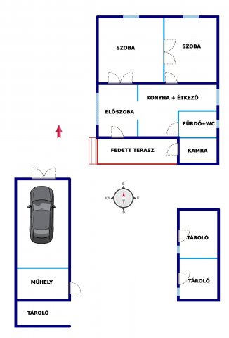 Eladó családi ház, Lajosmizsén 24.9 M Ft, 2 szobás