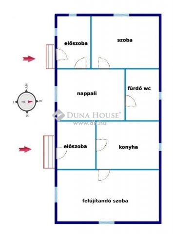 Eladó családi ház, Nagyrozvágyon 6.5 M Ft, 2 szobás