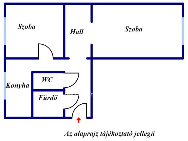 Eladó panellakás, Győrött, Csendes utcában 29.99 M Ft, 2 szobás