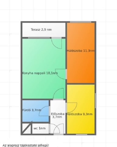 Eladó téglalakás, Salgótarjánban 21.29 M Ft, 1+2 szobás