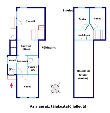 Eladó családi ház, Üllőn 64.99 M Ft, 2+2 szobás