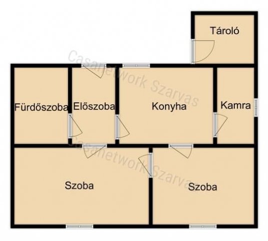 Eladó családi ház, Szarvason 7.2 M Ft, 2 szobás