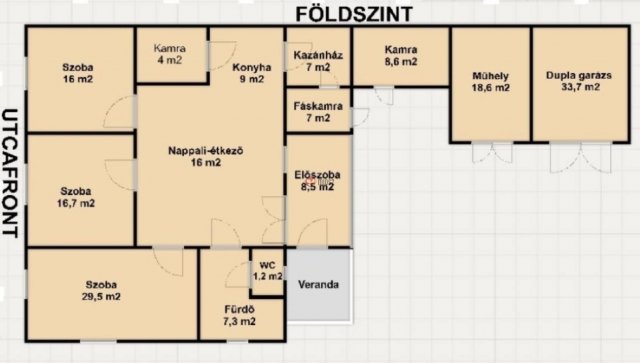 Eladó családi ház, Szatymazon 69.7 M Ft, 6 szobás