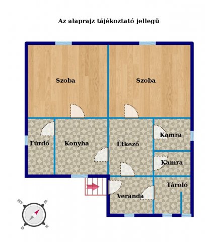 Eladó családi ház, Kenyerin 14.9 M Ft, 2 szobás