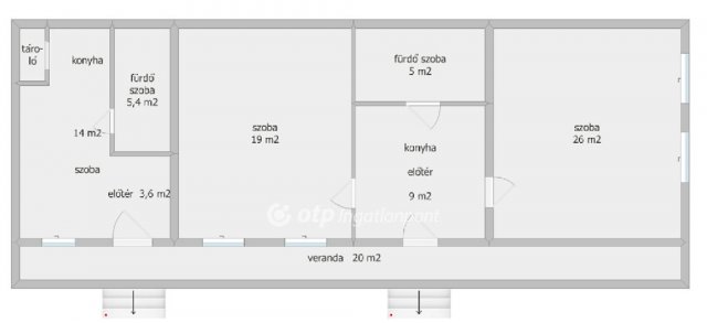 Eladó családi ház, Bükkösdön 40 M Ft, 3+1 szobás