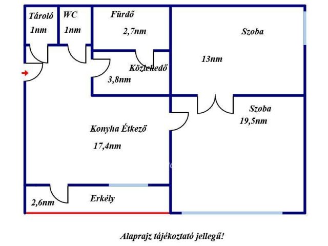 Eladó téglalakás, Kiskörén 29.9 M Ft, 2 szobás