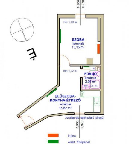 Eladó téglalakás, Tiszafüreden 23 M Ft, 1 szobás