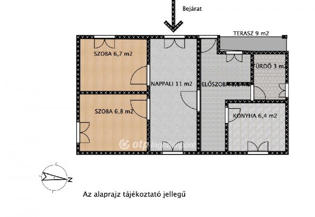 Eladó nyaraló, Dömsödön 12.9 M Ft, 1+2 szobás