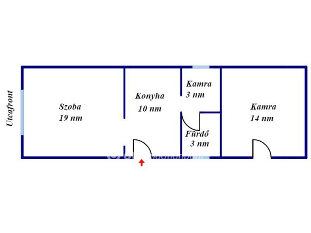 Eladó családi ház, Jászfényszarun 22.6 M Ft, 1 szobás