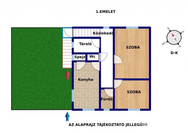 Eladó téglalakás, Tápiószecsőn 34.5 M Ft, 2 szobás