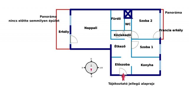 Eladó panellakás, Budapesten, IV. kerületben 68 M Ft, 2+1 szobás