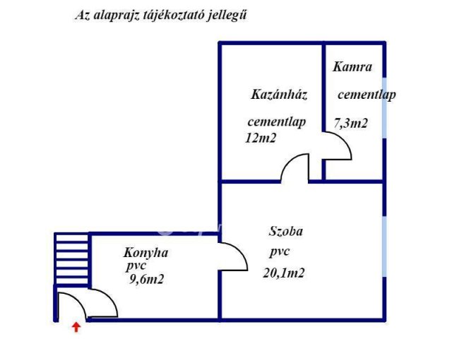 Eladó családi ház, Cereden 25 M Ft, 3 szobás