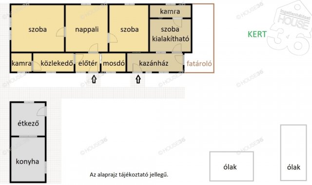 Eladó családi ház, Kiskunmajsán 16 M Ft, 3 szobás