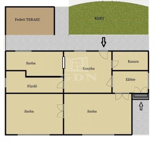 Eladó családi ház, Kakucson 44.9 M Ft, 2+1 szobás