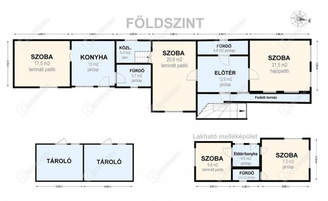 Eladó családi ház, Berentén 36.5 M Ft, 3 szobás