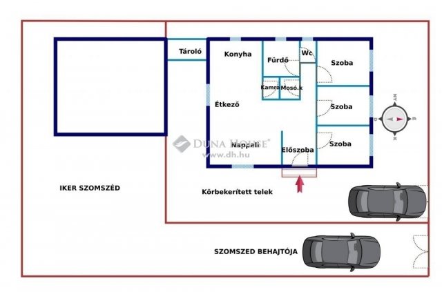 Eladó ikerház, Kakucson 85 M Ft, 4 szobás / költözzbe.hu