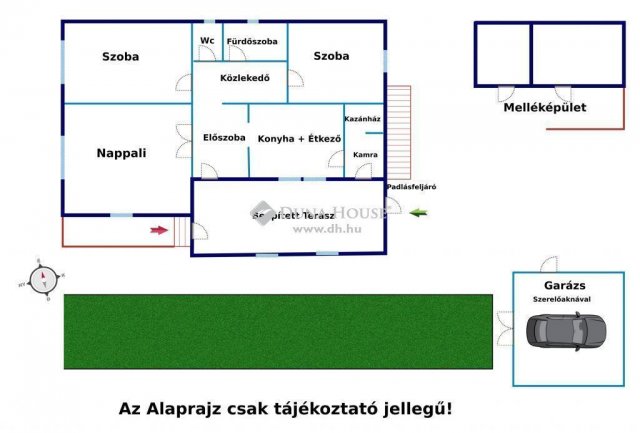 Eladó családi ház, Mendén 59.9 M Ft, 3 szobás