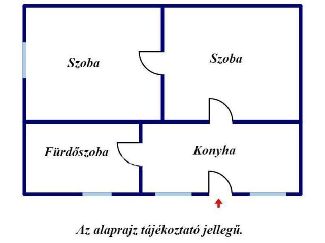 Eladó családi ház, Mezőtúron 11 M Ft, 2 szobás