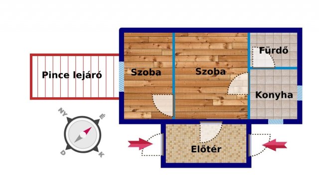 Eladó nyaraló, Lepsényben 13 M Ft, 2 szobás