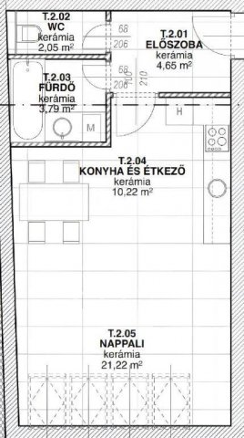 Eladó téglalakás, Nyíregyházán 46.5 M Ft, 1 szobás