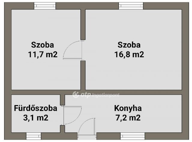 Eladó családi ház, Nyíregyházán 16 M Ft, 1+1 szobás