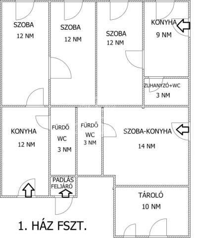 Eladó családi ház, Budapesten, XV. kerületben 92.7 M Ft