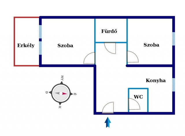 Eladó panellakás, Pécsett 35.75 M Ft, 2 szobás