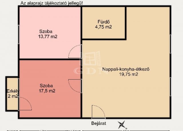 Eladó téglalakás, Sopronban 49.9 M Ft, 3 szobás