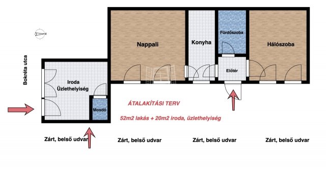 Eladó téglalakás, Budapesten, IX. kerületben 64.99 M Ft