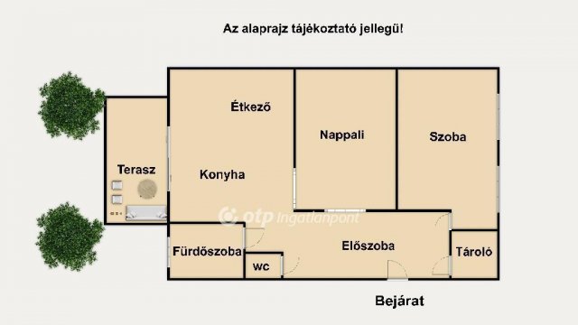 Eladó téglalakás, Budapesten, XX. kerületben 48.5 M Ft, 2 szobás