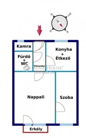 Eladó téglalakás, Budapesten, XIX. kerületben 53 M Ft