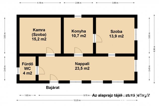 Eladó családi ház, Dobozon 10.8 M Ft, 1 szobás