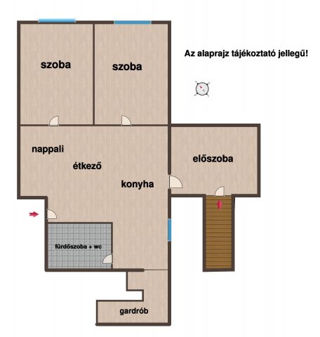 Eladó téglalakás, Felsőörsön 38.5 M Ft, 3 szobás
