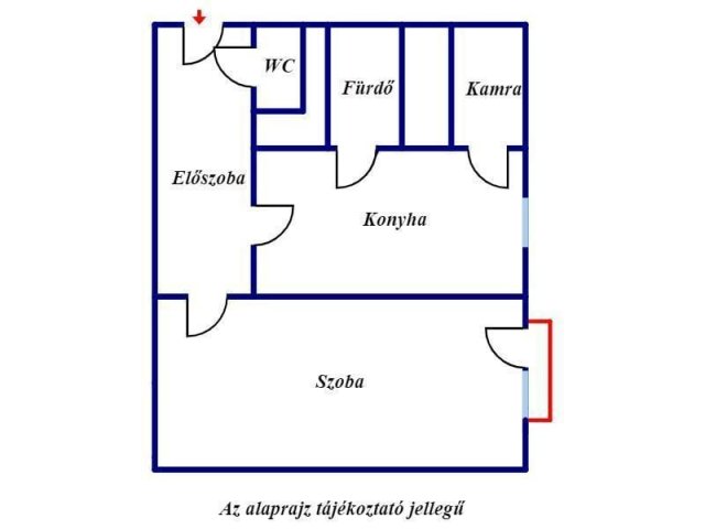 Eladó téglalakás, Miskolcon 15.6 M Ft, 1 szobás