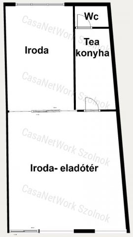 Kiadó iroda, Szolnokon 270 E Ft / hó, 3 szobás