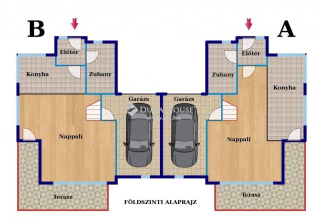 Eladó ikerház, Budapesten, II. kerületben 279 M Ft, 4 szobás