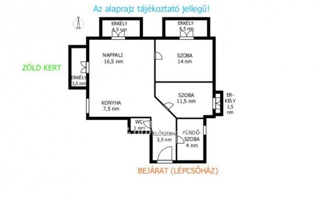 Eladó téglalakás, Budapesten, XIV. kerületben 95 M Ft, 3 szobás