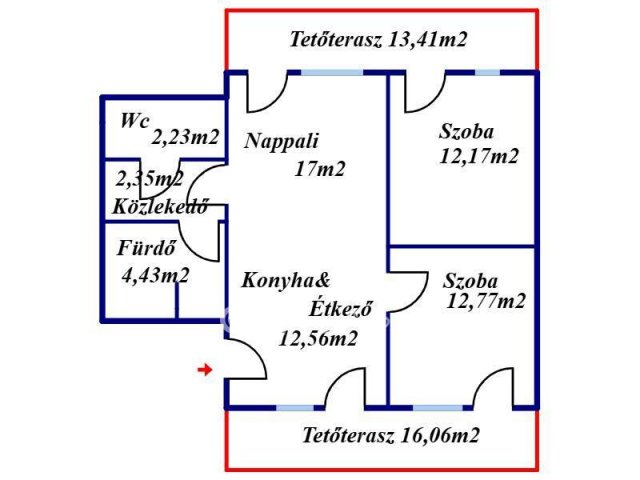 Eladó téglalakás, Kecskeméten 81.3 M Ft, 2+1 szobás